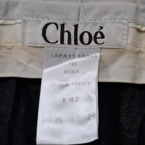 Chloé rechte broek van grijze wol - Image 3