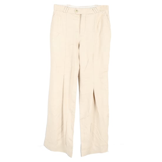 Acne Studios geplooide broek met wijde pijpen in nude viscose - Image 1