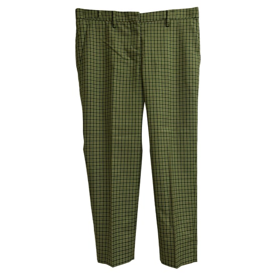 Miu Miu geruite broek van groene wol - Image 1
