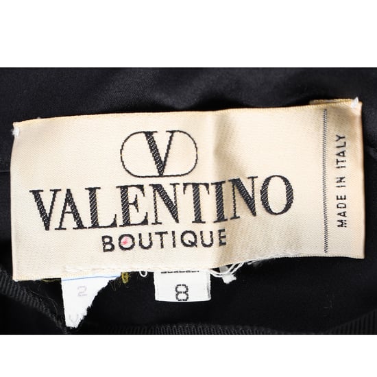 Valentino Boutique broek met wijde pijpen en kanten details in zwart polyester - Image 3