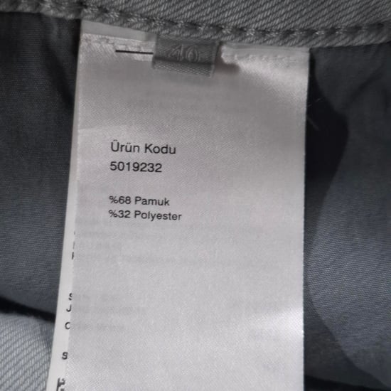 Escada jeans met rechte pijpen in lichtgrijze katoenen denim - Image 3