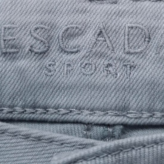 Escada jeans met rechte pijpen in lichtgrijze katoenen denim - Image 4
