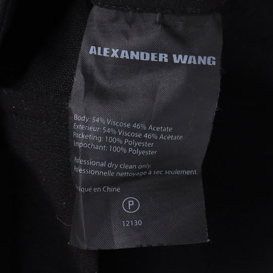 Alexander Wang rechte broek met trekkoord in zwarte viscose - Image 5