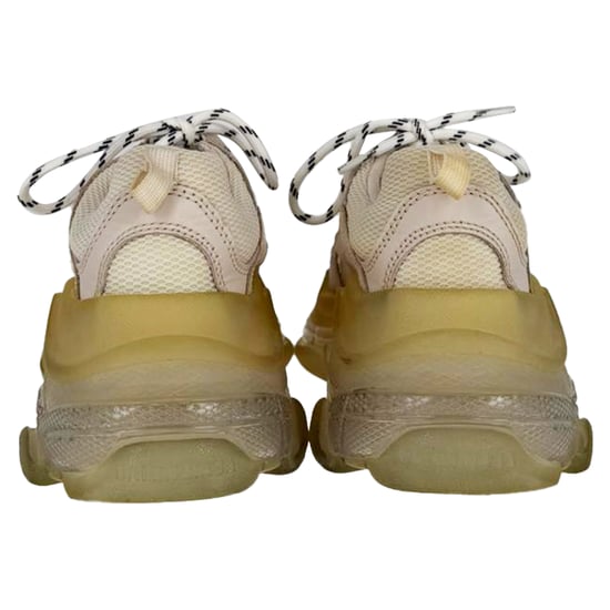 Balenciaga Triple S Doorzichtige Zolen Sneakers in Witte Polyester - Image 3