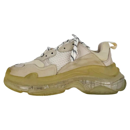 Balenciaga Triple S Doorzichtige Zolen Sneakers in Witte Polyester - Image 4