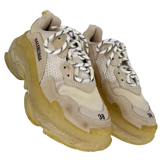 Balenciaga Triple S Doorzichtige Zolen Sneakers in Witte Polyester - Image 5