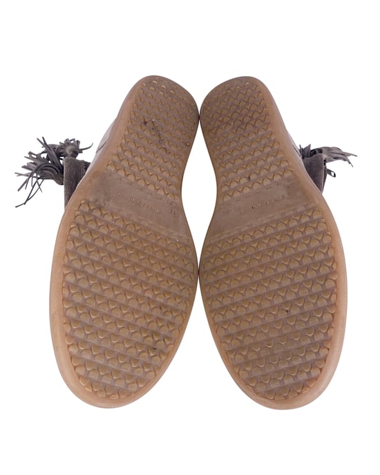 Isabel Marant fluwelen Stainer mandlaarzen in grijs suède - Image 5