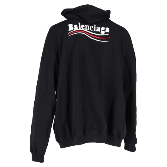 Balenciaga hoodie met politieke campagneprint in zwart katoen - Image 3