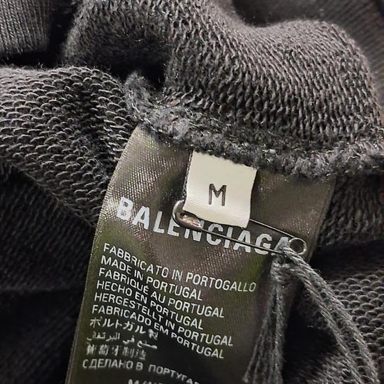 Balenciaga hoodie met politieke campagneprint in zwart katoen - Image 5