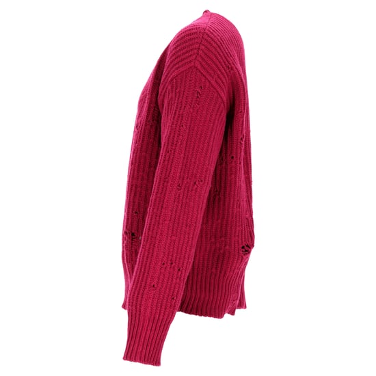 Dsquared2 trui met ronde hals en verwassen look in rode wol - Image 2
