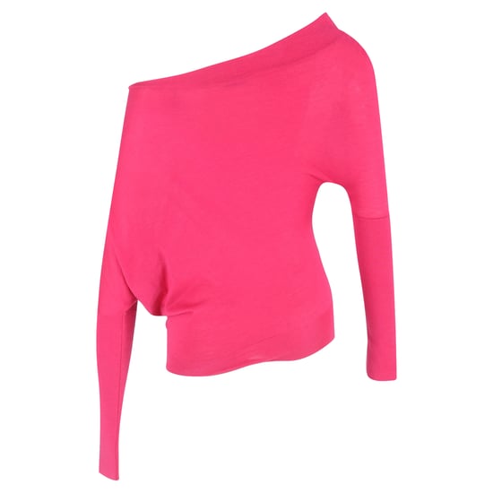 Tom Ford asymmetrische trui met één schouder in roze kasjmier - Image 3