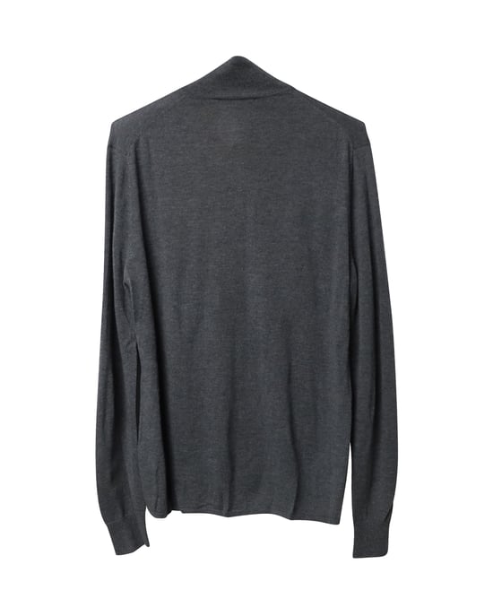 Acne Studios vest met kraag en knoopsluiting in grijze wol - Image 2