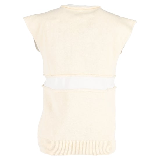 Jil Sander gebreid vest met laagjes in gele wol - Image 3