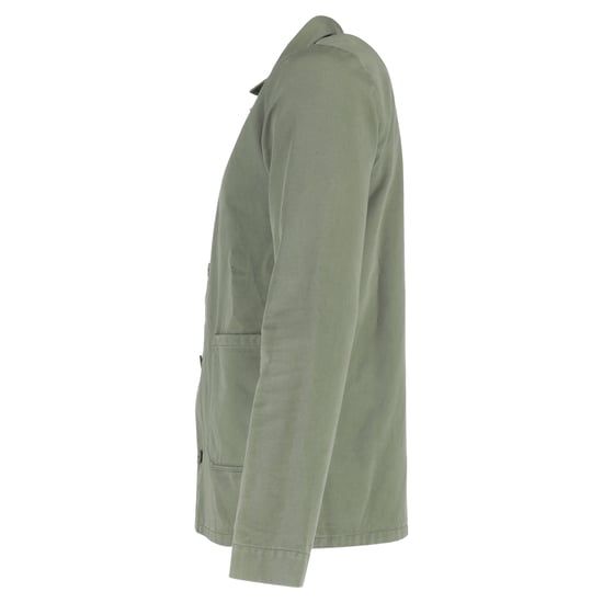 A.P.C. jasje met knoopsluiting en zakken in groene katoen - Image 2