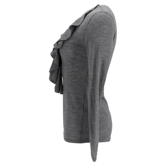 Balmain trui met ruches in grijze wol - Image 2