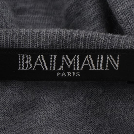 Balmain trui met ruches in grijze wol - Image 4