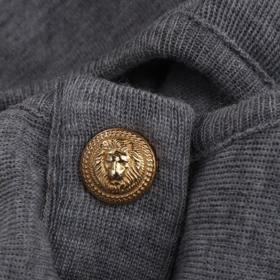 Balmain trui met ruches in grijze wol - Image 5