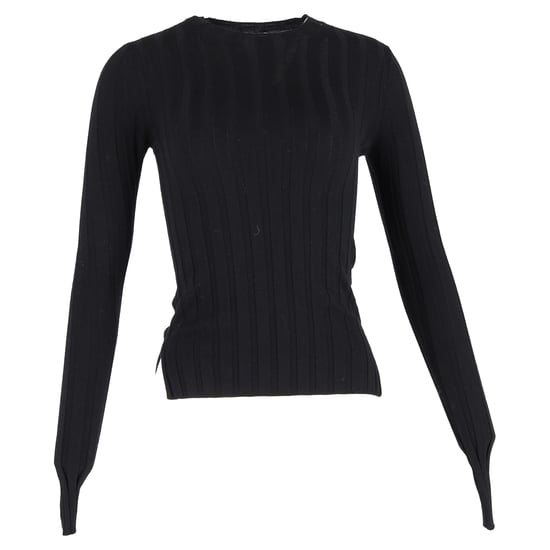 Acne Studios geribbelde trui van zwarte wol - Image 1