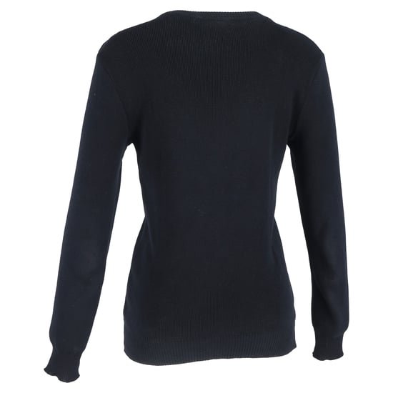 Balmain gebreide trui met knoopdetails in zwarte wol - Image 3