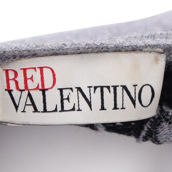RED Valentino vest met strik in grijze wol - Image 4