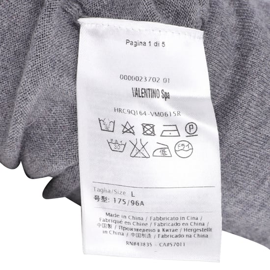 RED Valentino vest met strik in grijze wol - Image 5