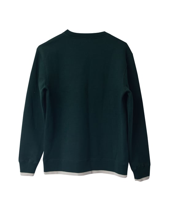 Lanvin trui met kettingsteek in groene wol - Image 2