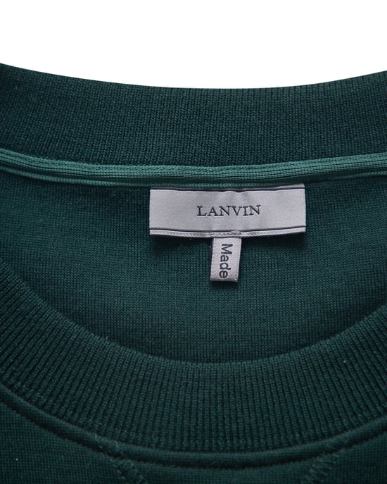 Lanvin trui met kettingsteek in groene wol - Image 4