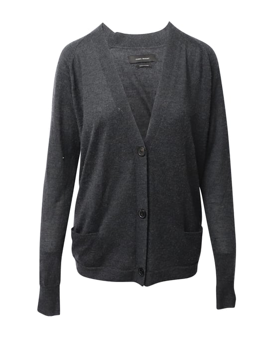 Isabel Marant vest in donkergrijs kasjmier - Image 1