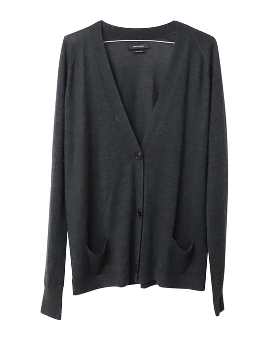 Isabel Marant vest in donkergrijs kasjmier - Image 4