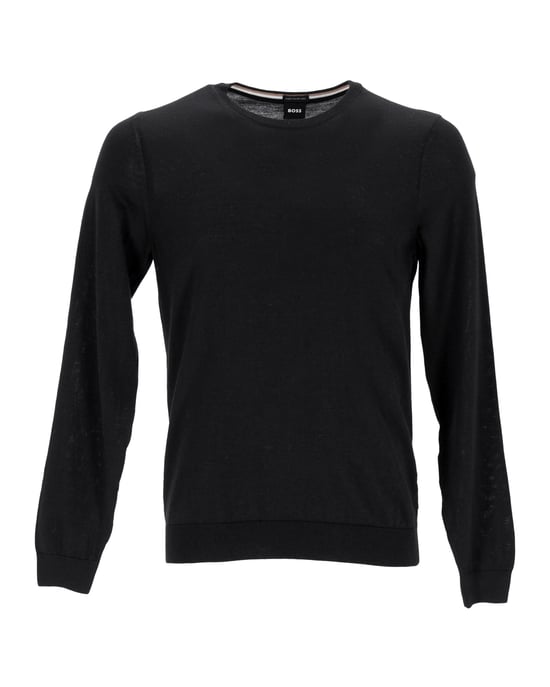 Hugo Boss gebreide trui van zwarte wol - Image 1