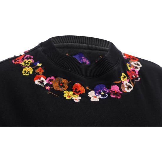Givenchy sweatshirt met geborduurde bloemen in zwart katoen - Image 6