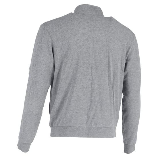 Ermenegildo Zegna trainingsjack met rits en geborduurd logo in grijs katoen - Image 3