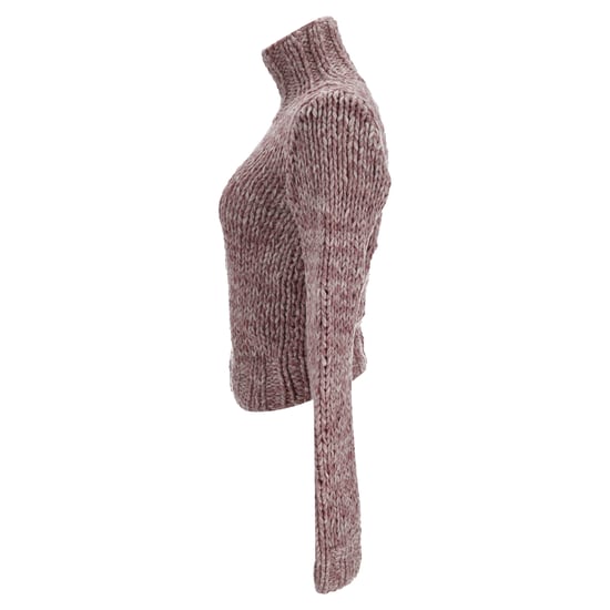 Ann Demeulemeester Kabelgebreide coltrui van roze wol - Image 2