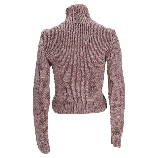 Ann Demeulemeester Kabelgebreide coltrui van roze wol - Image 3