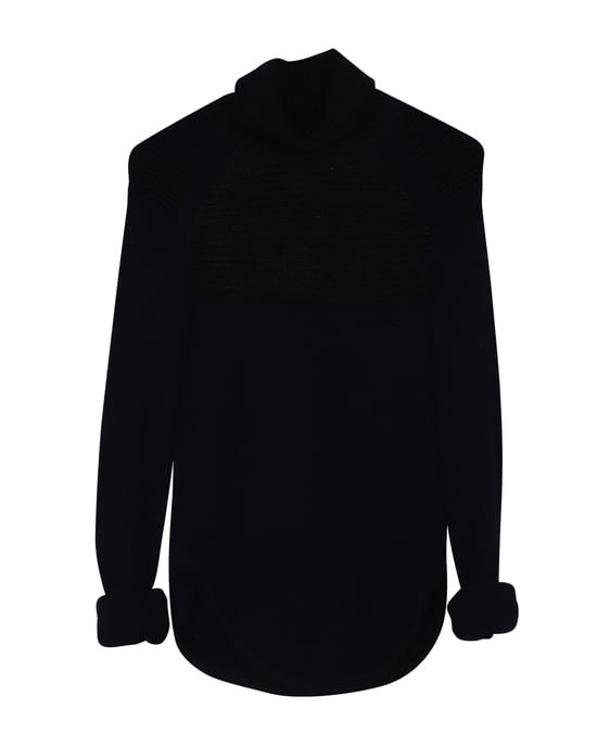Isabel Marant stretchtrui van wol in marineblauw. - Image 5