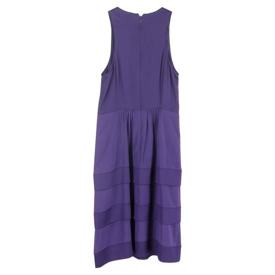 Burberry gelaagde midi-jurk in paarse viscose - Image 2