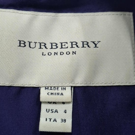 Burberry gelaagde midi-jurk in paarse viscose - Image 3