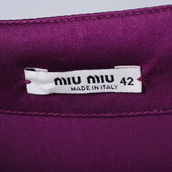 Miu Miu paarse zijden jurk - jaren 2010 - Image 6