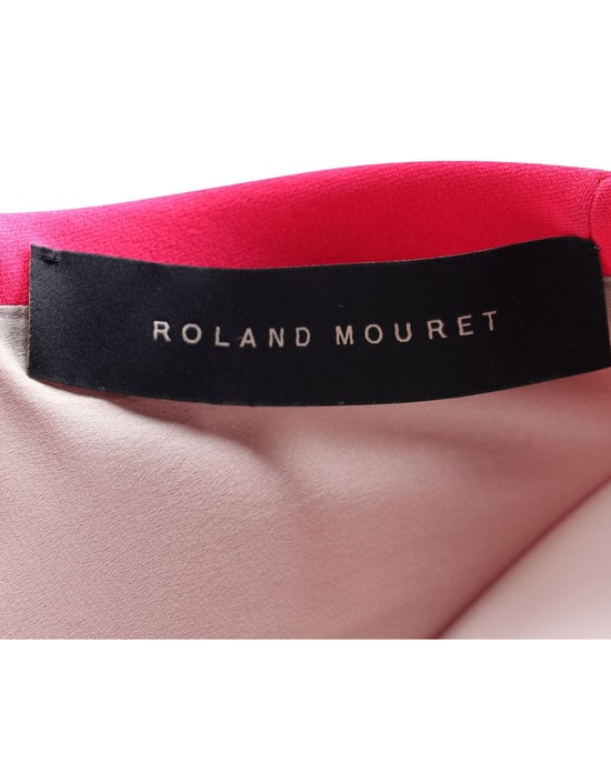 Roland Mouret avondjurk met vierkante halslijn en open rug in roze viscose - Image 4