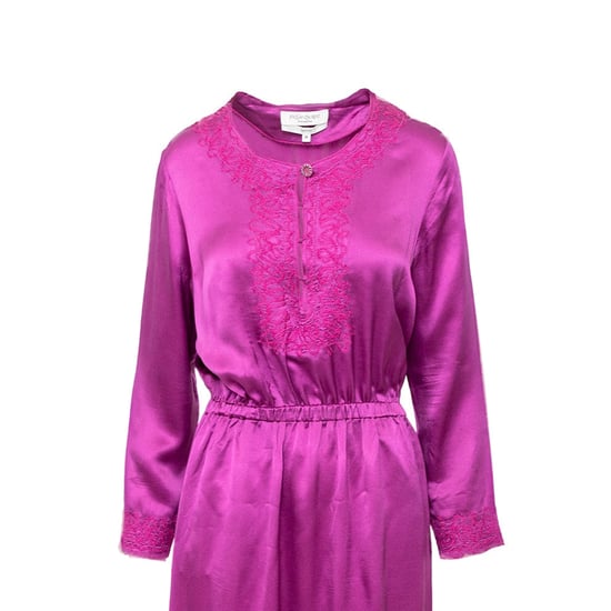 Geborduurde lange jurk van Yves Saint Laurent - jaren '10 - Image 2