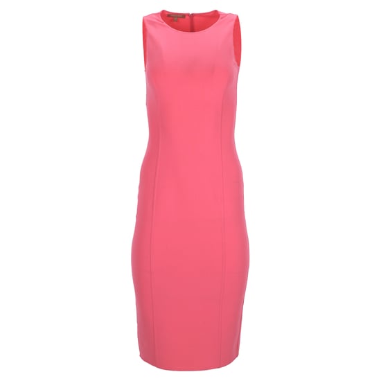 Michael Kors mouwloze midi-jurk in roze wol - Image 1