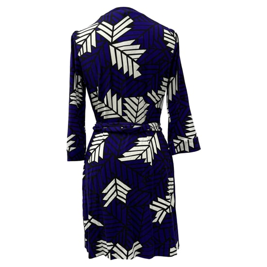 Diane Von Furstenberg nieuwe Julian wikkeljurk in paarse viscose - Image 3