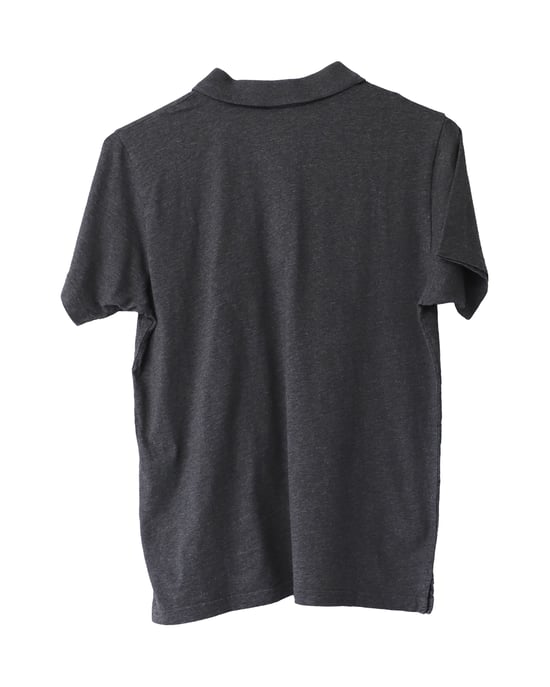 Polo shirt van grijs katoen met geborduurd A.P.C.-logo - Image 2