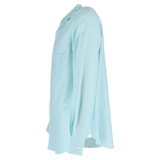 Loro Piana overhemd met knoopsluiting in lichtblauw katoen - Image 2