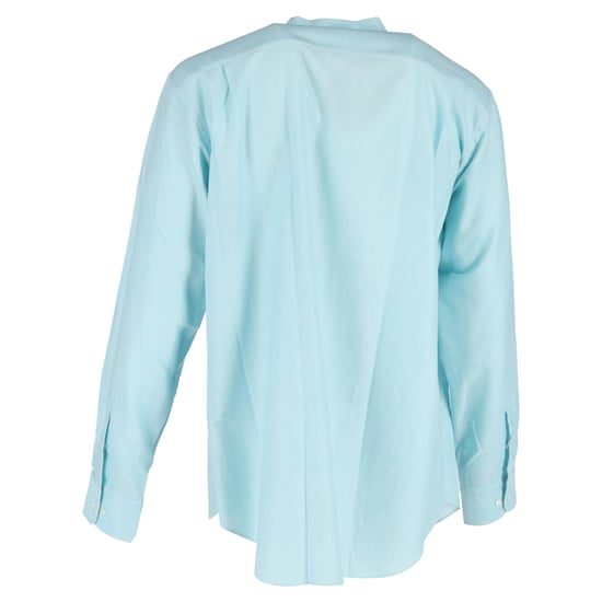 Loro Piana overhemd met knoopsluiting in lichtblauw katoen - Image 3