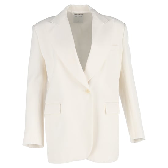 Sandro blazer in crèmekleurig polyester - Image 1