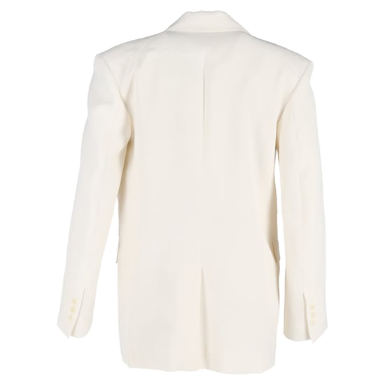 Sandro blazer in crèmekleurig polyester - Image 3