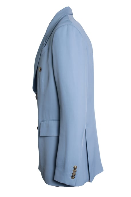 Amiri, Blauwe dubbelbreasted blazerjas - Image 2