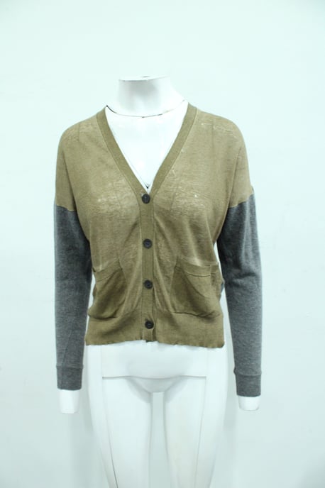 Grijze en bruine cardigan - Image 6