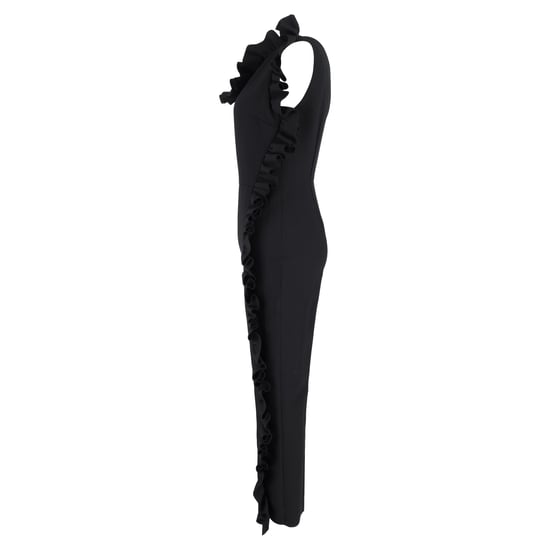 MSGM Jumpsuit met één schouder en ruches in zwart polyester - Image 2